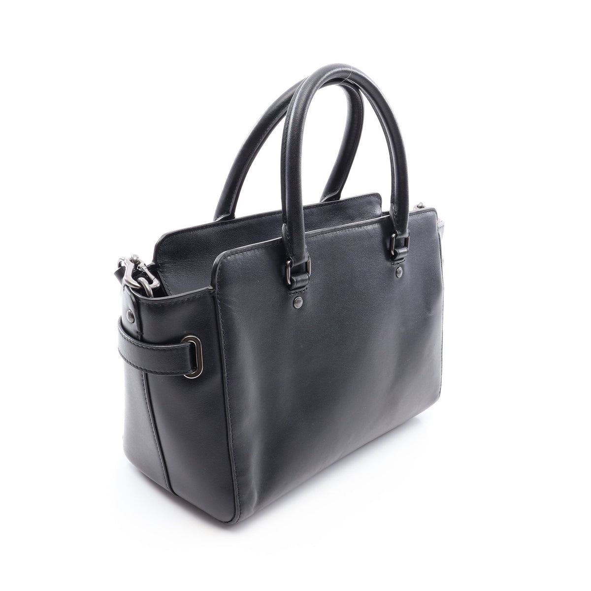 ブレイク キャリーオール フラワー 2WAY ハンドバッグ レザー ブラック コーチ バッグ COACH