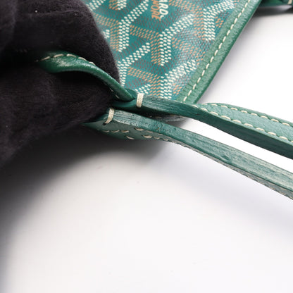 サンルイPM ハンドバッグ トートバッグ コーティングキャンバス レザー グリーン ブラウン ホワイト ゴヤール バッグ GOYARD