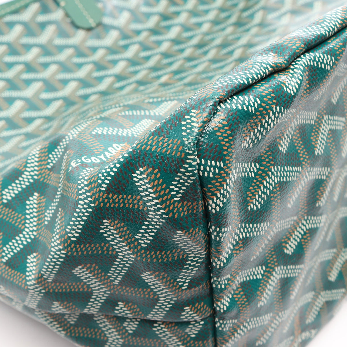 サンルイPM ハンドバッグ トートバッグ コーティングキャンバス レザー グリーン ブラウン ホワイト ゴヤール バッグ GOYARD