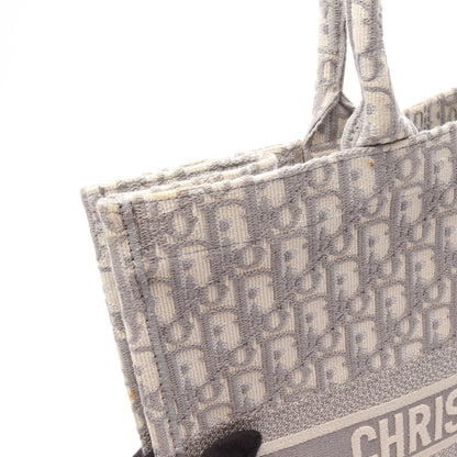 BOOK TOTE ブックトート ラージ オブリーク ハンドバッグ トートバッグ キャンパス グレー ホワイト クリスチャンディオール