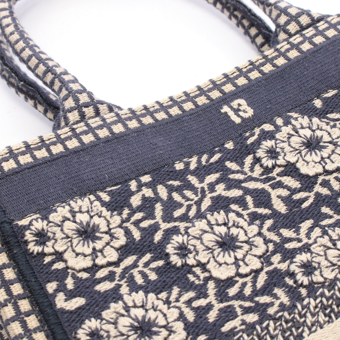 BOOK TOTE ブックトート バーティカルバッグ LA MORT ハンドバッグ キャンバス ネイビー ベージュ クリスチャンディオール