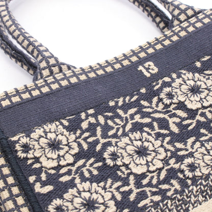 BOOK TOTE ブックトート バーティカルバッグ LA MORT ハンドバッグ キャンバス ネイビー ベージュ クリスチャンディオール