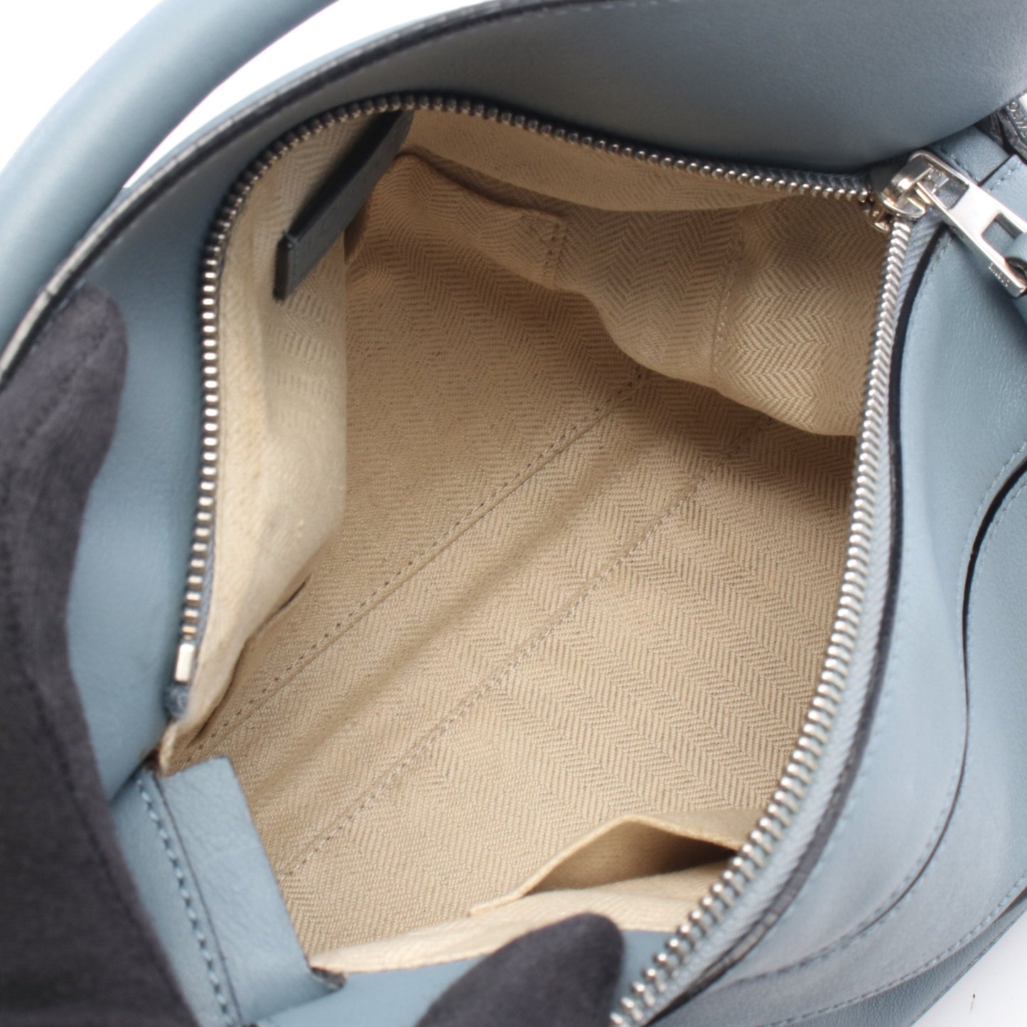 PUZZLE BAG SMALL パズルバッグ スモール 2WAY ハンドバッグ レザー ブルーグレー ロエベ