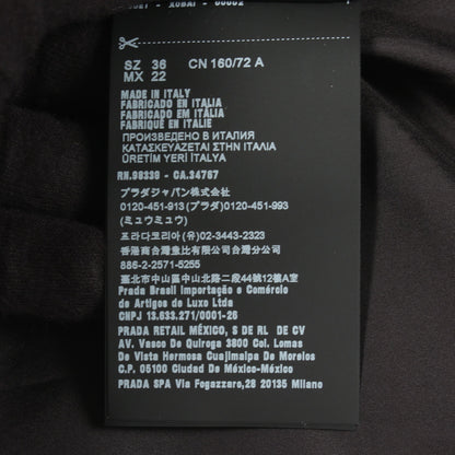 ノースリーブ チェック ワンピース ウール カシミヤ ベージュ マルチカラー プラダ ワンピース PRADA
