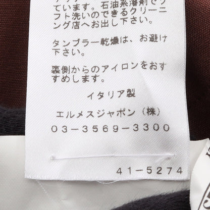テーラードジャケット リネン ウール レッドブラウン エルメス