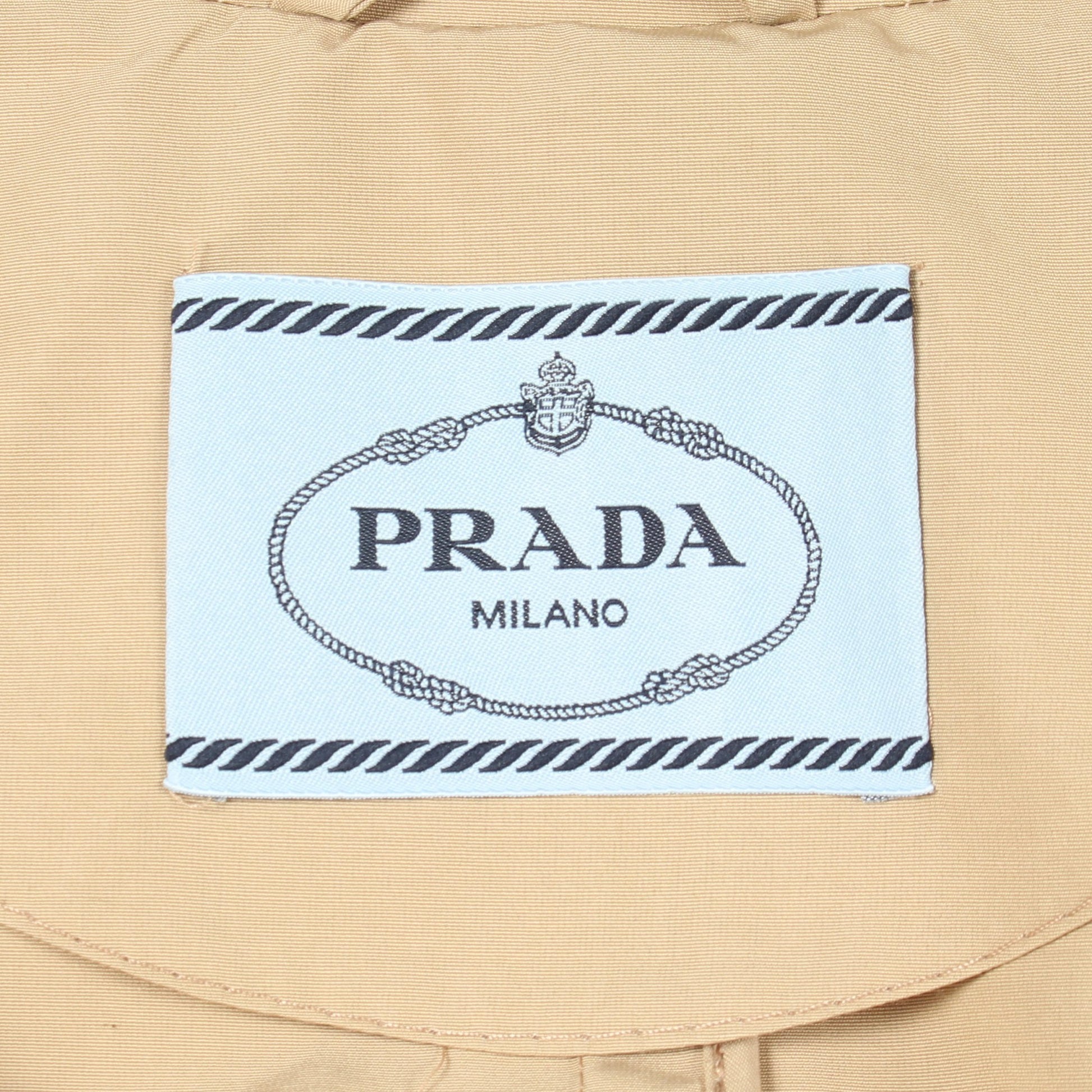 ポンチョ コットン ベージュ プラダ アウター PRADA