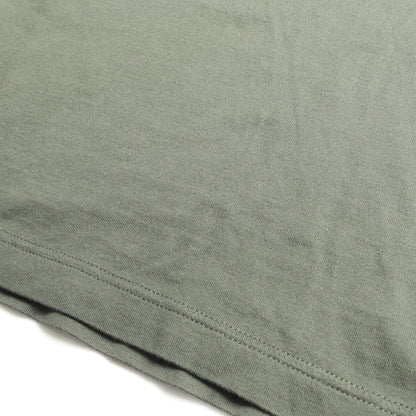 LVロゴ刺繍 半袖Tシャツ コットン ダークグリーン ルイヴィトン