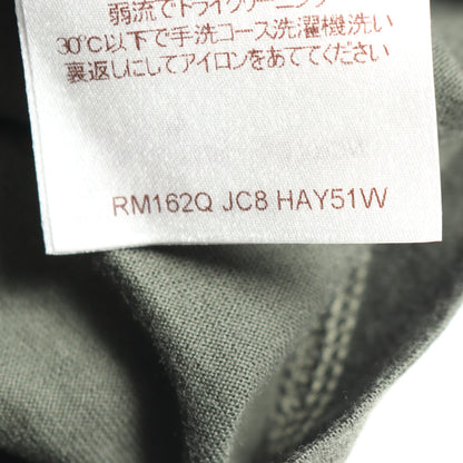 LVロゴ刺繍 半袖Tシャツ コットン ダークグリーン ルイヴィトン