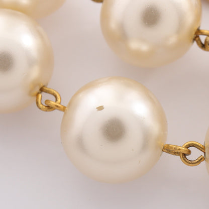 ココマーク ネックレス GP フェイクパール ゴールド オフホワイト 26 シャネル アクセサリー CHANEL
