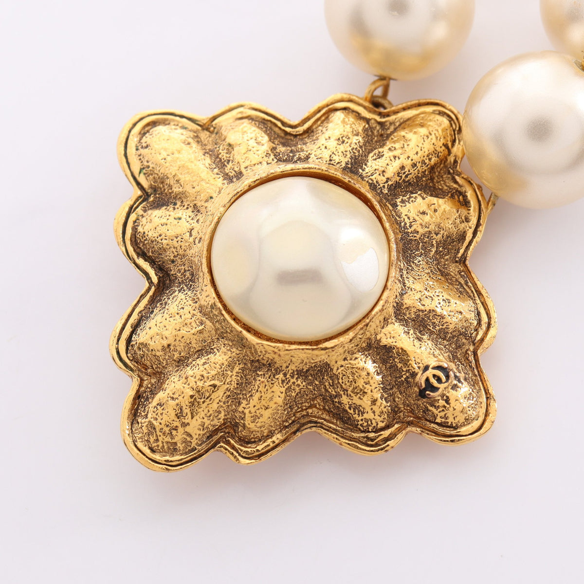 ココマーク ネックレス GP フェイクパール ゴールド オフホワイト 26 シャネル アクセサリー CHANEL