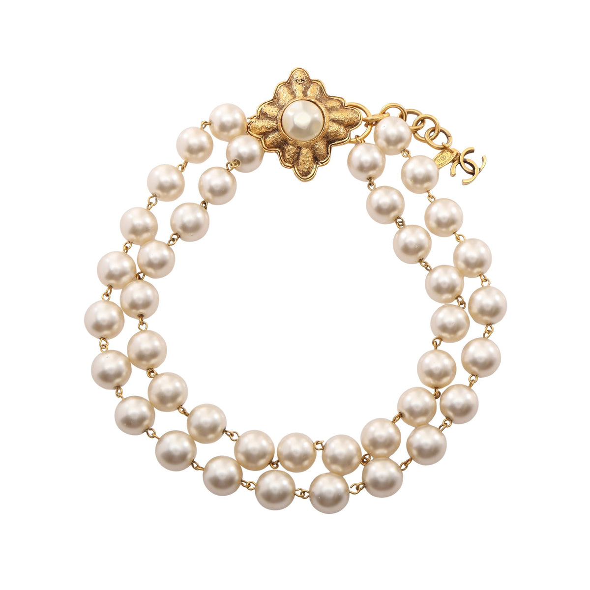 ココマーク ネックレス GP フェイクパール ゴールド オフホワイト 26 シャネル アクセサリー CHANEL