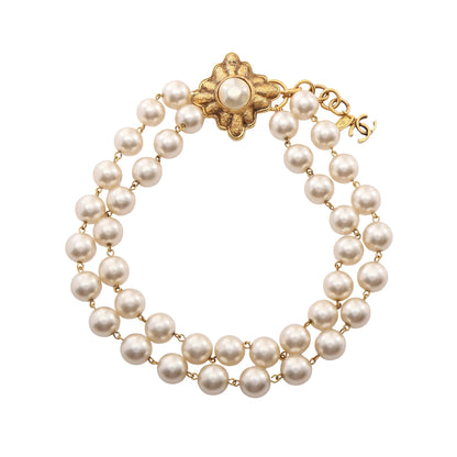 ココマーク ネックレス GP フェイクパール ゴールド オフホワイト 26 シャネル アクセサリー CHANEL