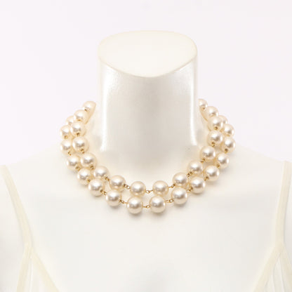 ココマーク ネックレス GP フェイクパール ゴールド オフホワイト 26 シャネル アクセサリー CHANEL