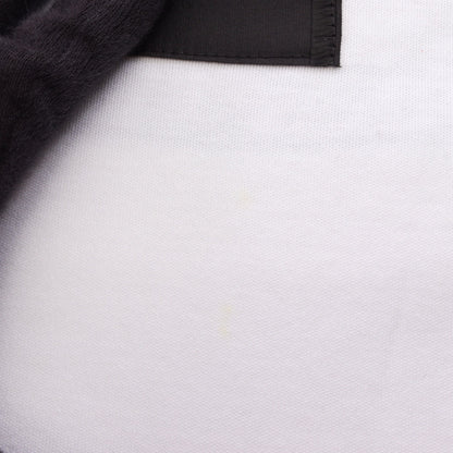 ビーズ 刺繍 半袖Tシャツ コットン ホワイト ブラック ネイビー フェンディ