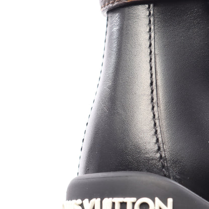 ルビーライン モノグラム サイドゴアブーツ レザー PVC ブラック ブラウン ルイヴィトン シューズ LOUIS VUITTON