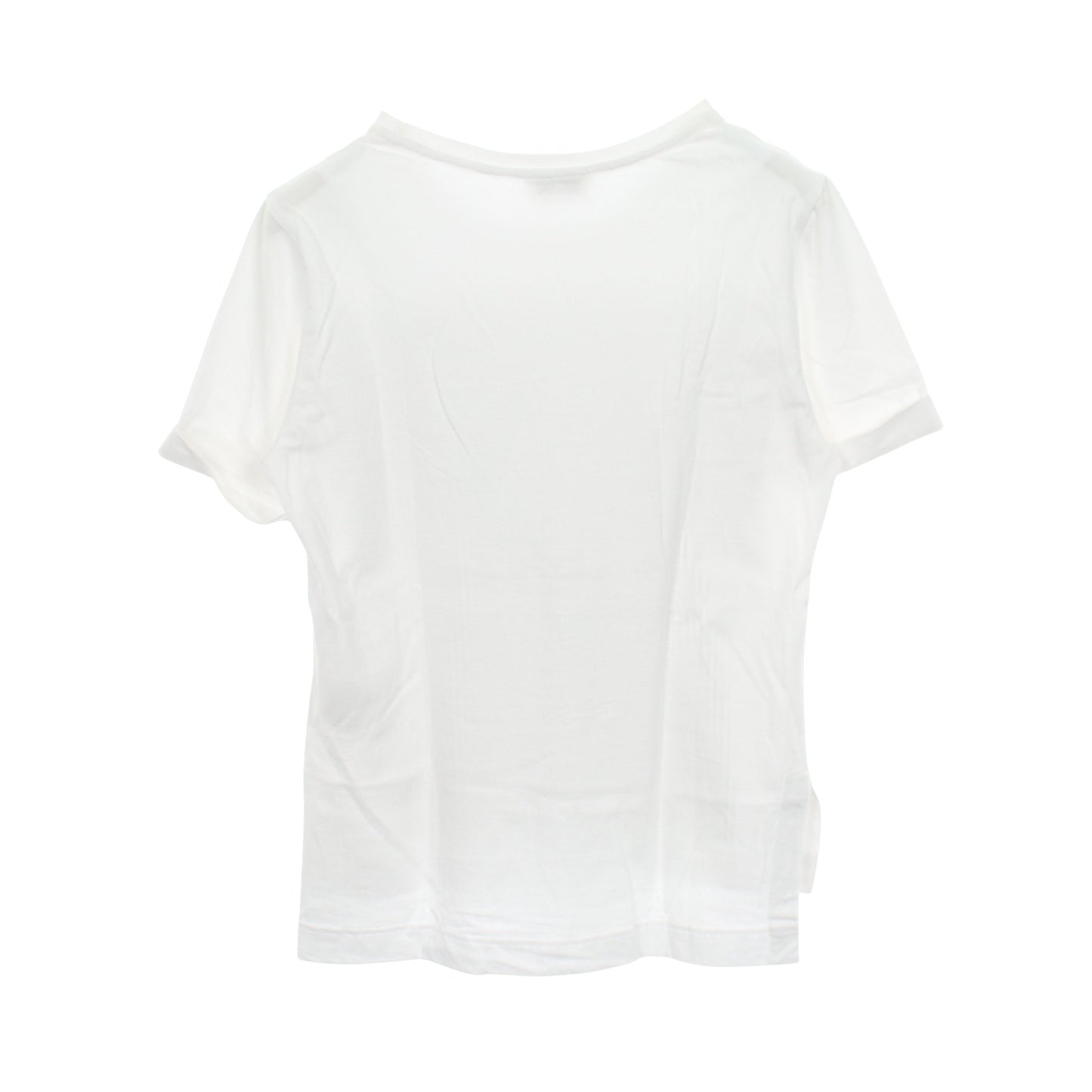ロゴプリント 半袖Tシャツ コットン ホワイト ゴールド フェンディ
