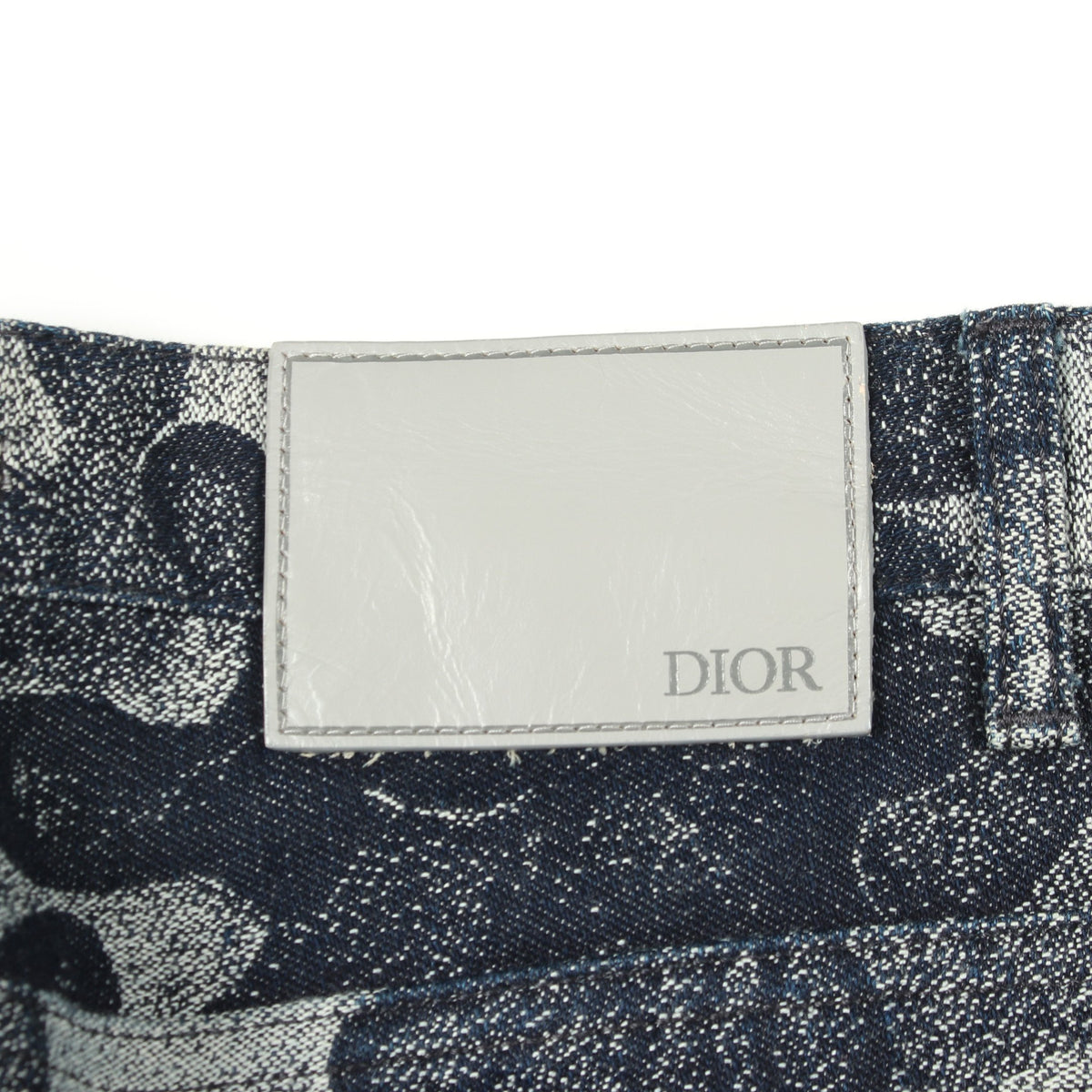 Christian Dior × PETER DOIG カモフラージュ デニムパンツ コットン インディゴブルー オフホワイト クリスチャンディオール ボトムス Christian Dior