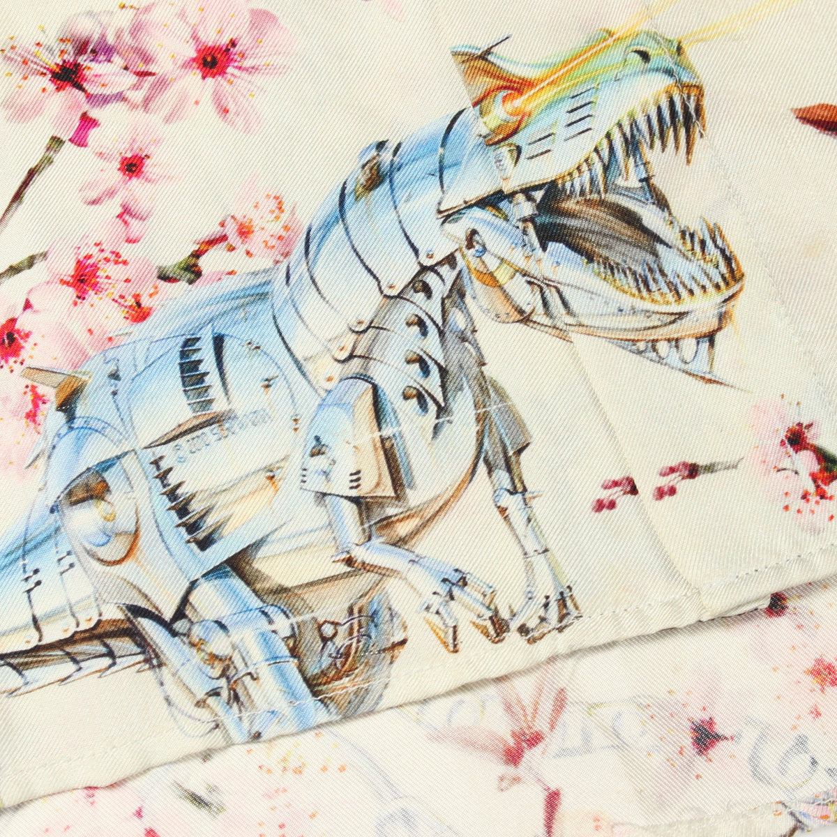 DIOR × Hajime Sorayama 総柄 長袖 シャツ シルク ライトベージュ マルチカラー ディオール