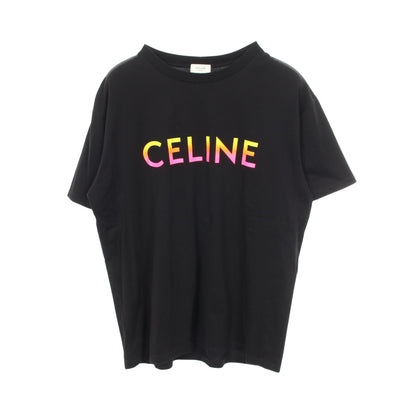 グラデーションロゴ 半袖Tシャツ コットン ブラック セリーヌ トップス CELINE