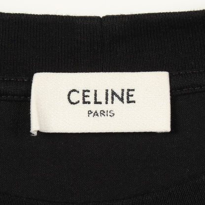 グラデーションロゴ 半袖Tシャツ コットン ブラック セリーヌ トップス CELINE