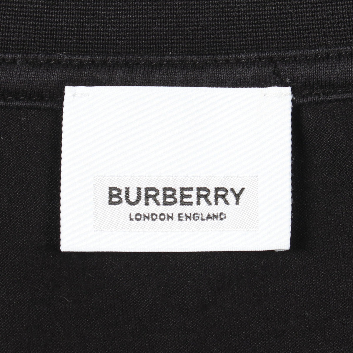 ロゴ クルーネック 半袖Tシャツ コットン ブラック バーバリー トップス BURBERRY