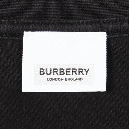 ロゴ クルーネック 半袖Tシャツ コットン ブラック バーバリー トップス BURBERRY