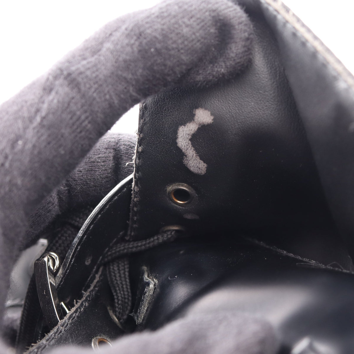 Re-Nylon モノリス ブーツ レザー ナイロン ブラック プラダ シューズ PRADA