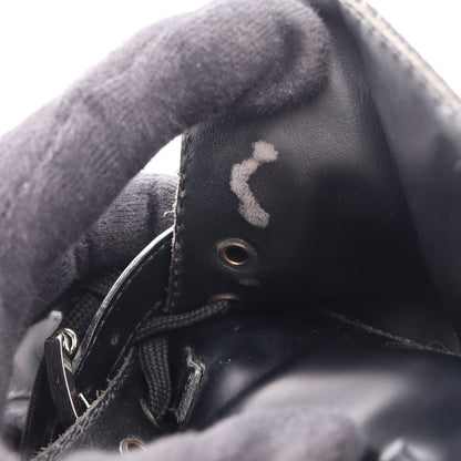 Re-Nylon モノリス ブーツ レザー ナイロン ブラック プラダ シューズ PRADA