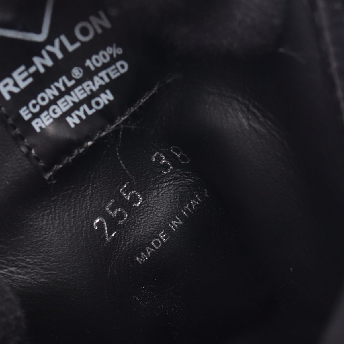 Re-Nylon モノリス ブーツ レザー ナイロン ブラック プラダ シューズ PRADA