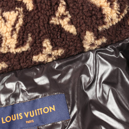 フード付き ダウンコート ナイロン ブラック ルイヴィトン アウター LOUIS VUITTON