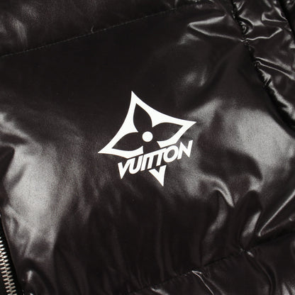フード付き ダウンコート ナイロン ブラック ルイヴィトン アウター LOUIS VUITTON
