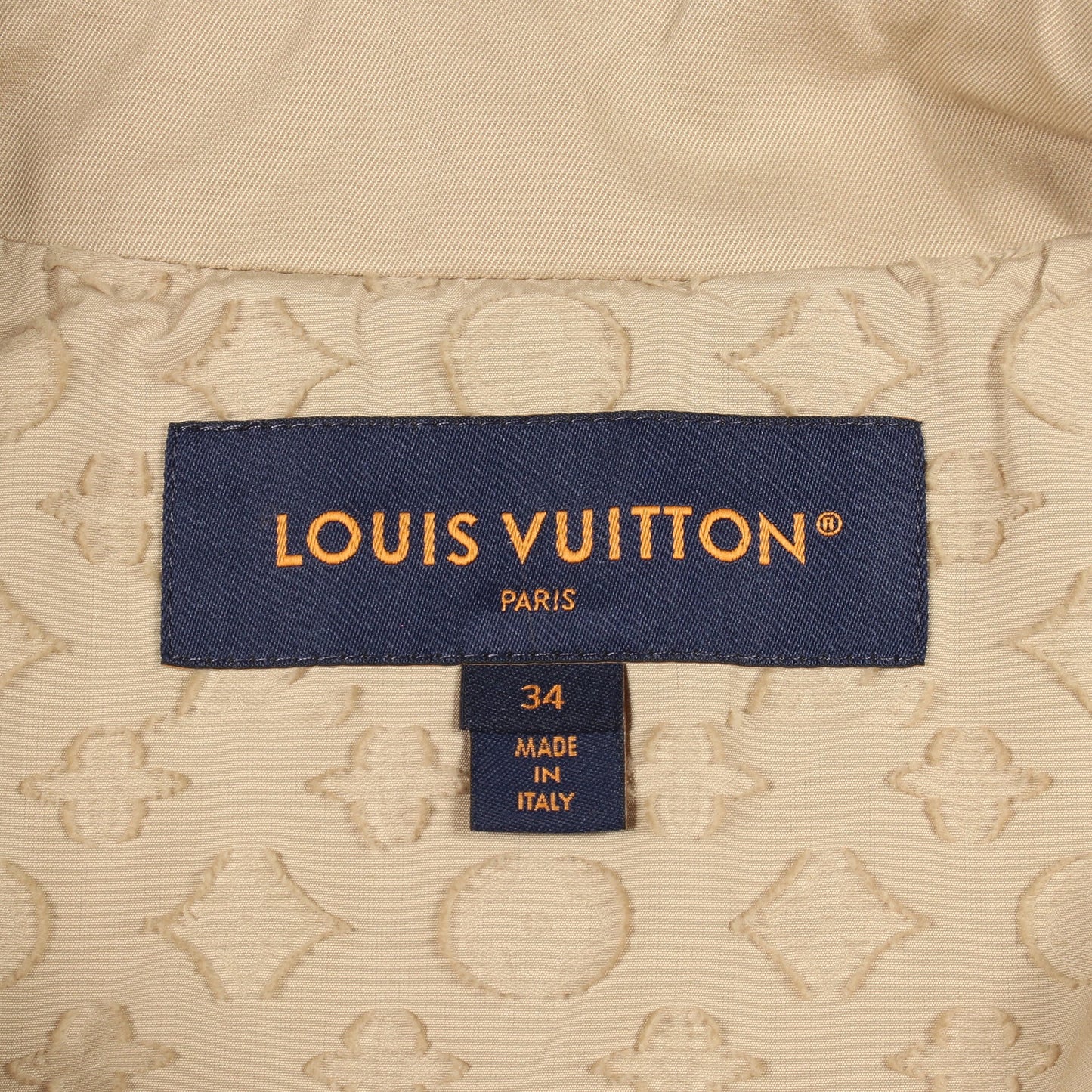 トレンチコート コットン ベージュ ルイヴィトン アウター LOUIS VUITTON