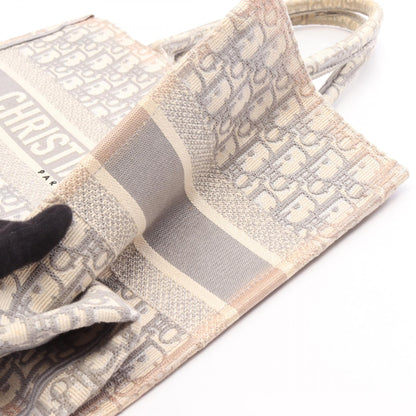 BOOK TOTE ブックトート ミディアム オブリーク ハンドバッグ トートバッグ キャンパス グレー ホワイト クリスチャンディオール