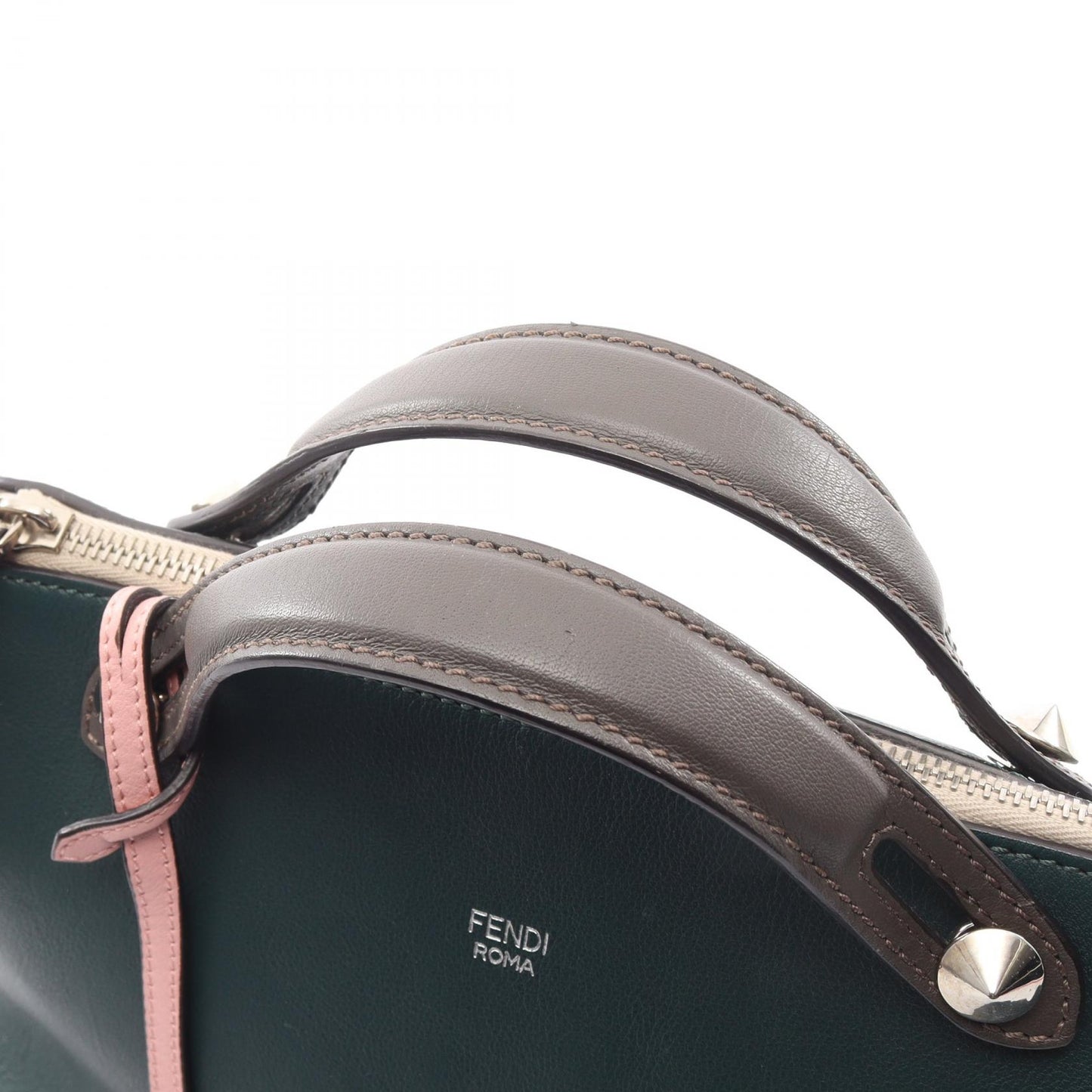BY THE WAY MEDIUM バイザウェイ ミディアム 2WAY ハンドバッグ レザー ダークグリーン グレー ベージュ フェンディ