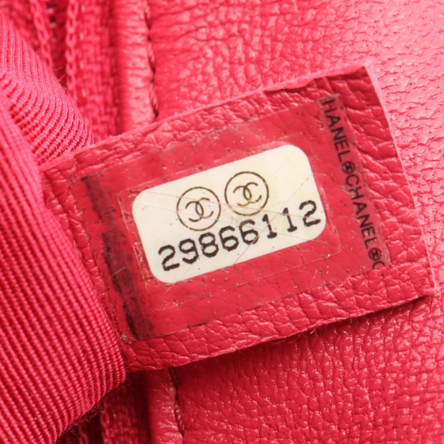 19 ディズヌフ マトラッセ 2WAY チェーンショルダーバッグ ラムスキン ピンク コンビ金具 シャネル バッグ CHANEL