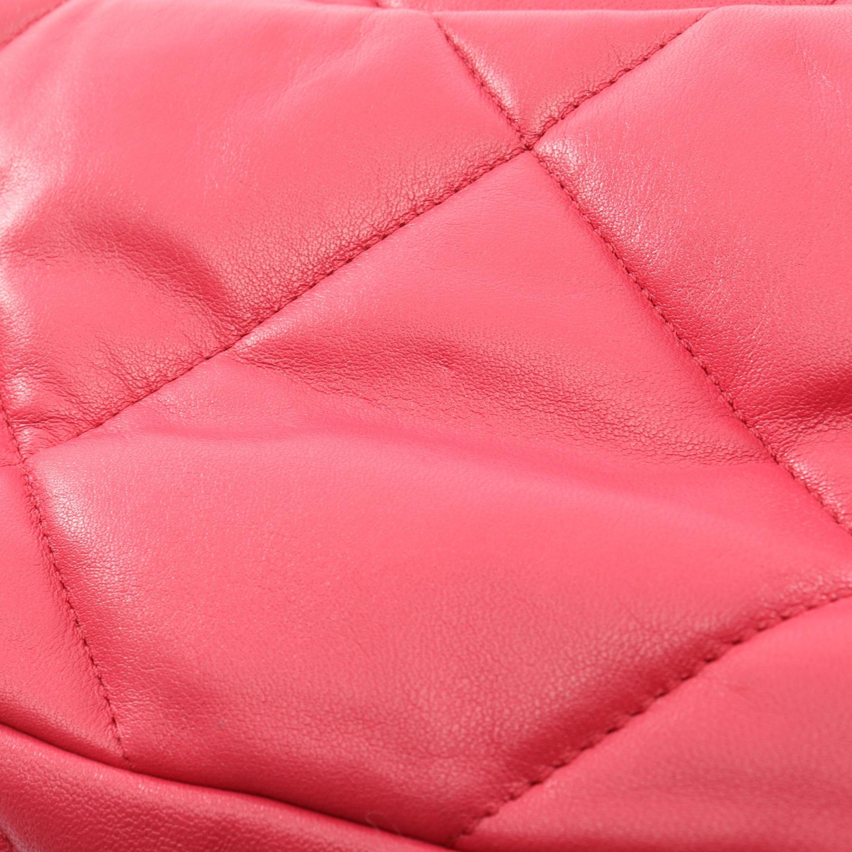 19 ディズヌフ マトラッセ 2WAY チェーンショルダーバッグ ラムスキン ピンク コンビ金具 シャネル バッグ CHANEL