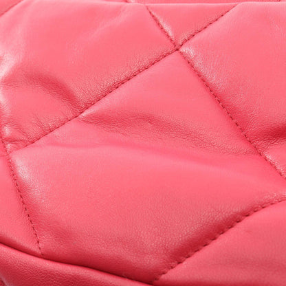 19 ディズヌフ マトラッセ 2WAY チェーンショルダーバッグ ラムスキン ピンク コンビ金具 シャネル バッグ CHANEL