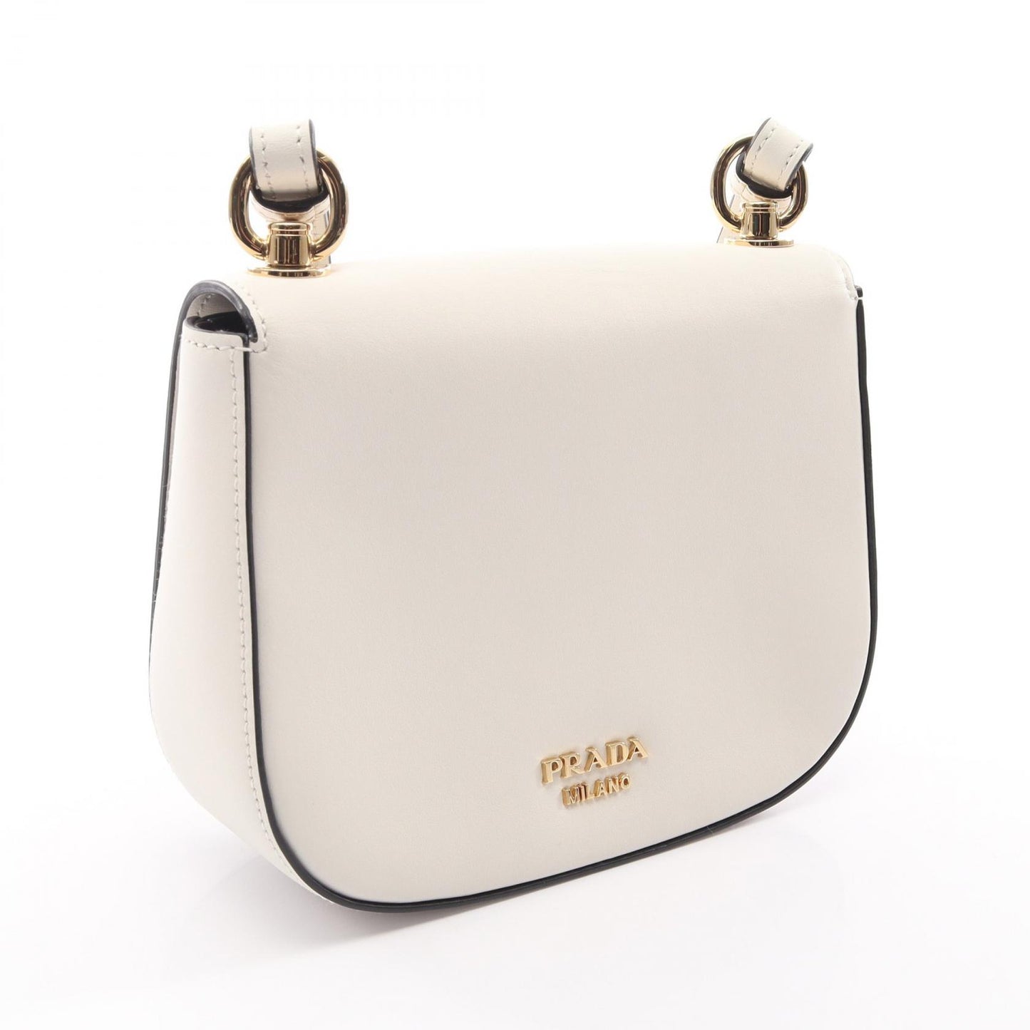 CITY CALF ショルダーバッグ レザー ホワイト プラダ