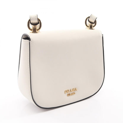 CITY CALF ショルダーバッグ レザー ホワイト プラダ