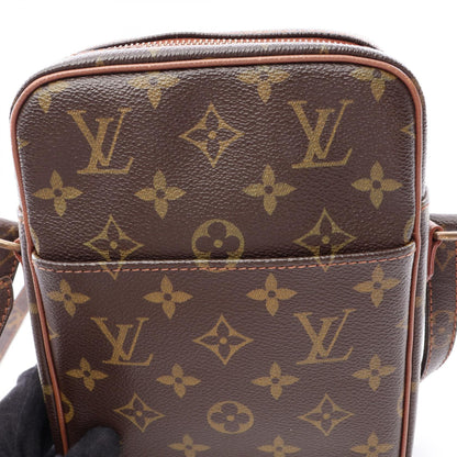 LOUIS VUITTON × COMME des GARCONS プチマルソー モノグラム ショルダーバッグ PVC レザー ブラウン ルイヴィトン