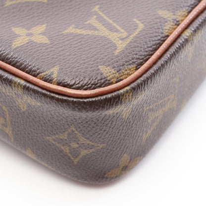 LOUIS VUITTON × COMME des GARCONS プチマルソー モノグラム ショルダーバッグ PVC レザー ブラウン ルイヴィトン