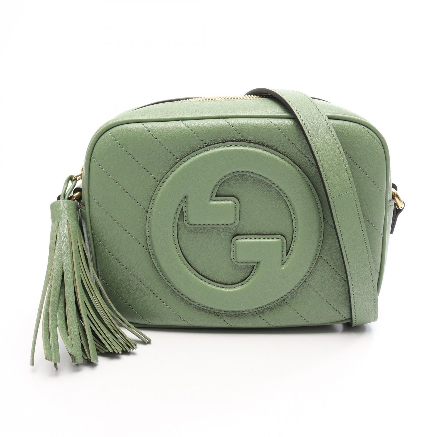 グッチ ブロンディ ショルダーバッグ レザー グリーン グッチ バッグ GUCCI