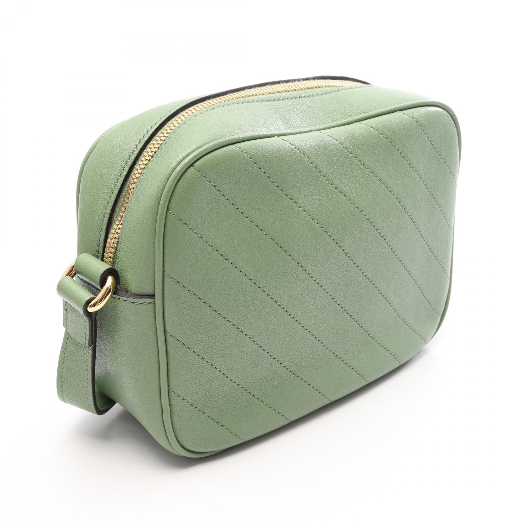 グッチ ブロンディ ショルダーバッグ レザー グリーン グッチ バッグ GUCCI