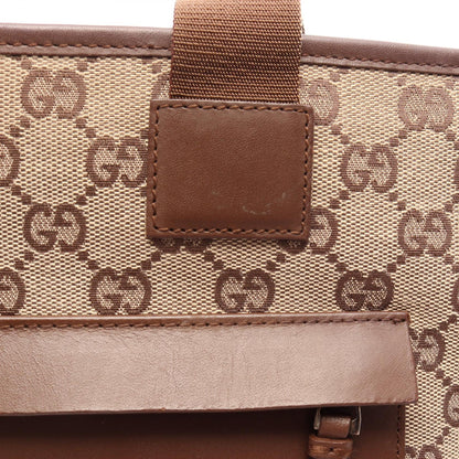 GGキャンパス ショルダーバッグ トートバッグ キャンパス レザー ベージュ ダークブラウン グッチ