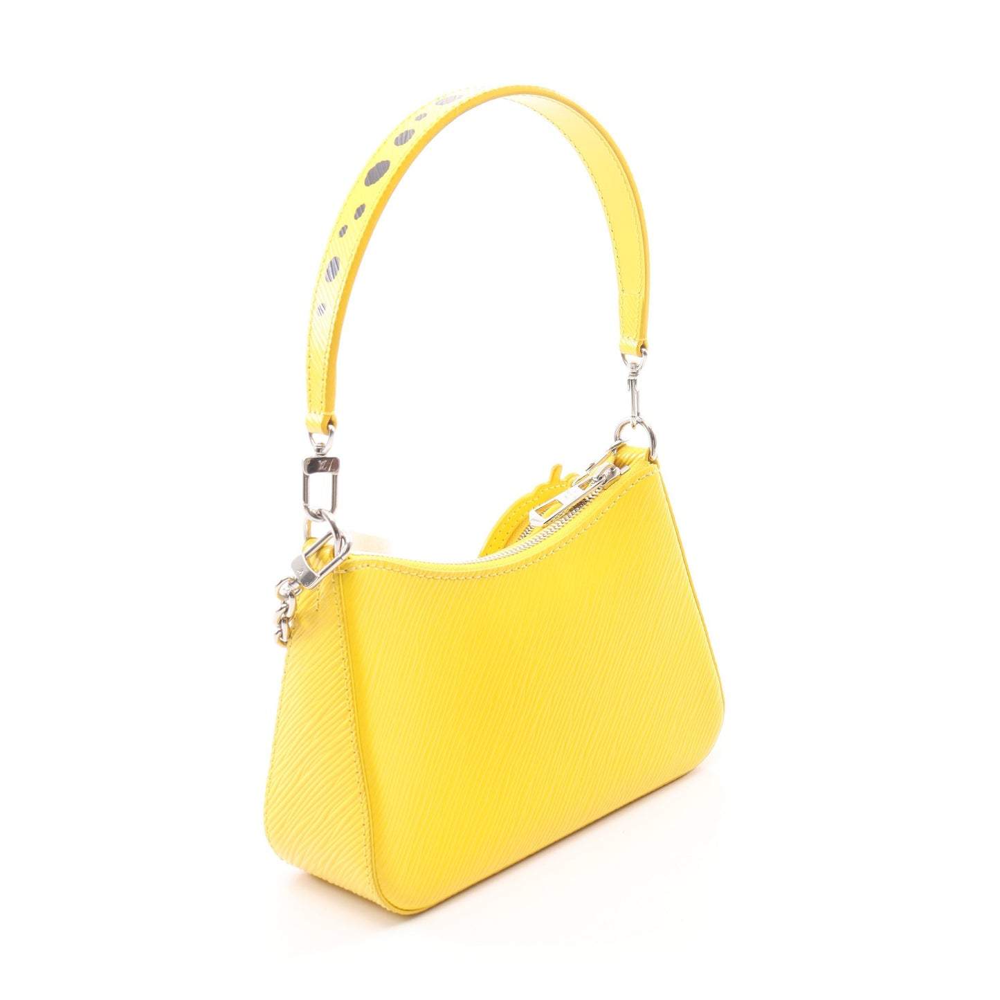 LOUIS VUITTON × 草間彌生 マレリーニ エピ ジョーヌ 2WAY ハンドバッグ レザー イエロー ブラック ルイヴィトン