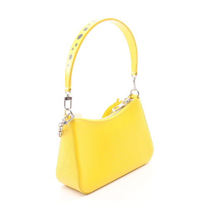 LOUIS VUITTON × 草間彌生 マレリーニ エピ ジョーヌ 2WAY ハンドバッグ レザー イエロー ブラック ルイヴィトン