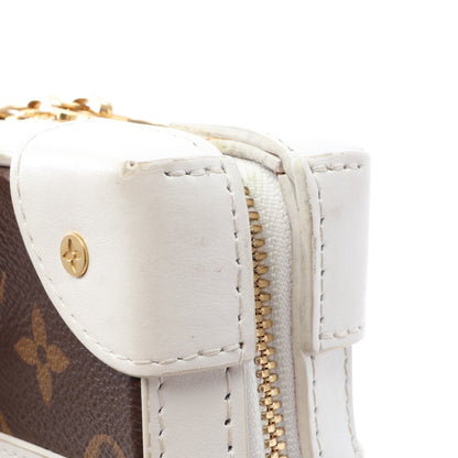 LV × NBA ソフトトランク フォーンボックス モノグラム ボディバッグ PVC レザー ファブリック ブラウン ホワイト ルイヴィトン