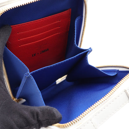 LV × NBA ソフトトランク フォーンボックス モノグラム ボディバッグ PVC レザー ファブリック ブラウン ホワイト ルイヴィトン