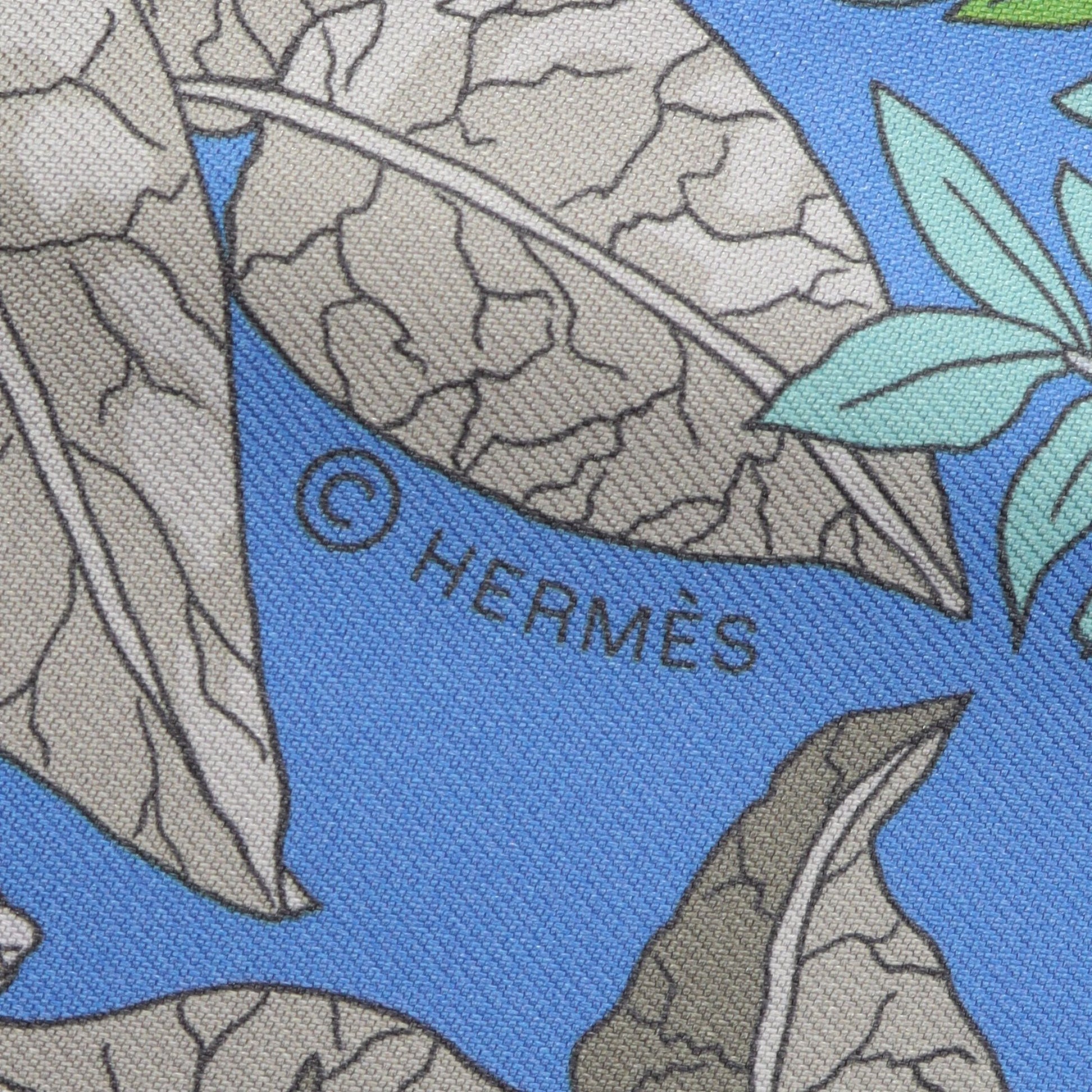 カレ ドサール Le Jardin des Peintres リバーシブル スカーフ シルク ブルーグレー パープル マルチカラー エルメス 財布・小物 HERMES