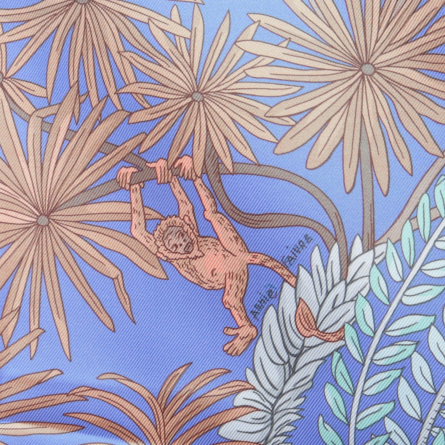 カレ ドサール Le Jardin des Peintres リバーシブル スカーフ シルク ブルーグレー パープル マルチカラー エルメス 財布・小物 HERMES